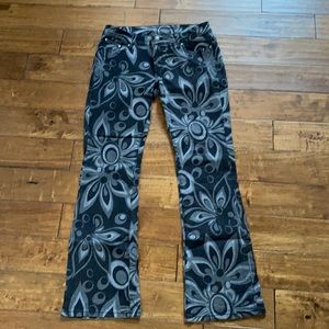 Loudmouth ladies Shagadelic black Jeans size 8